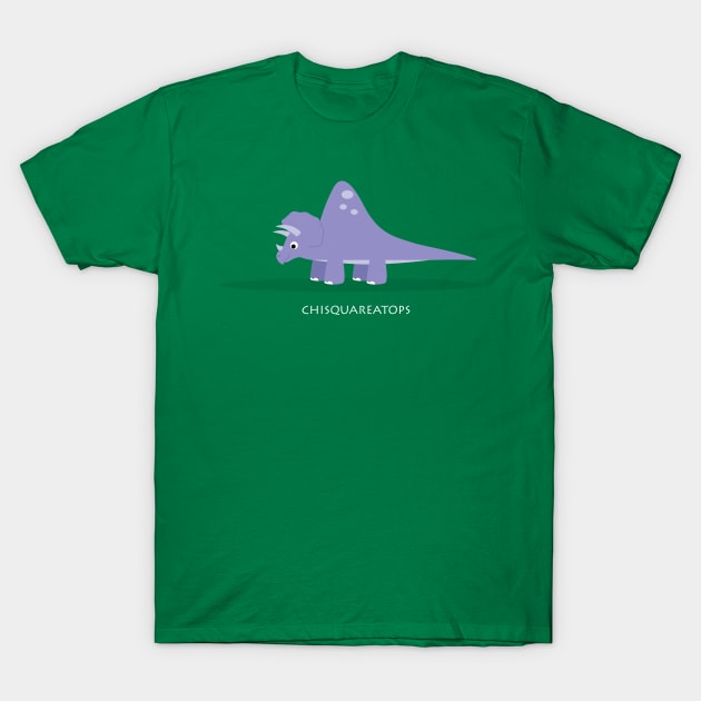 Chisquareatops - the Mathematics and Statistics Dinosaur T-Shirt by TARDISRepairman